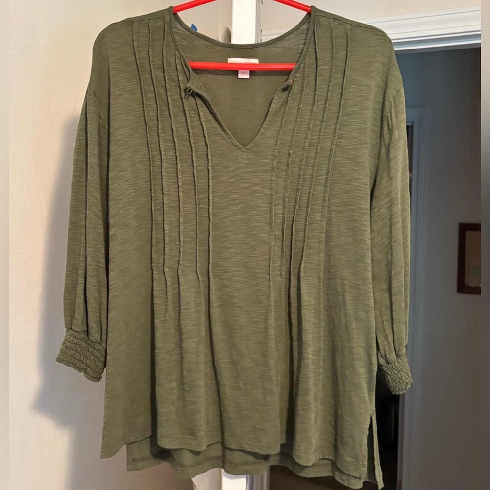 Knox Rose Olive Green shirt